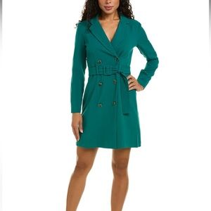 Taylor Double-Breasted Mini Dress Green Large